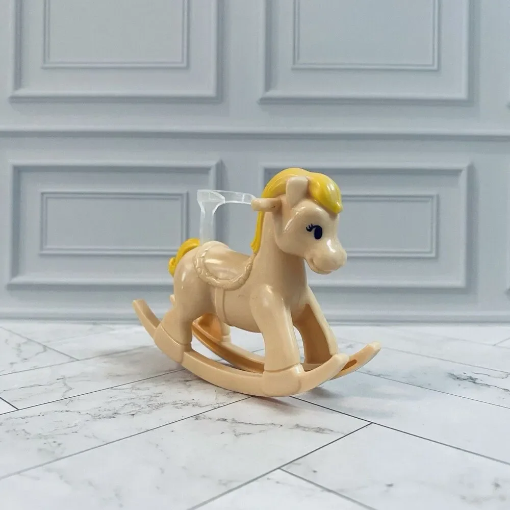 Vintage Barbie Nursery School Rocking Horse Plastic Dollhouse Nursery